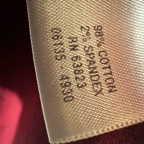 CJ Banks Womens Button Up Long Sleeve Front Pockets Red Stretch Plus Size 1X - Picture 7 of 11